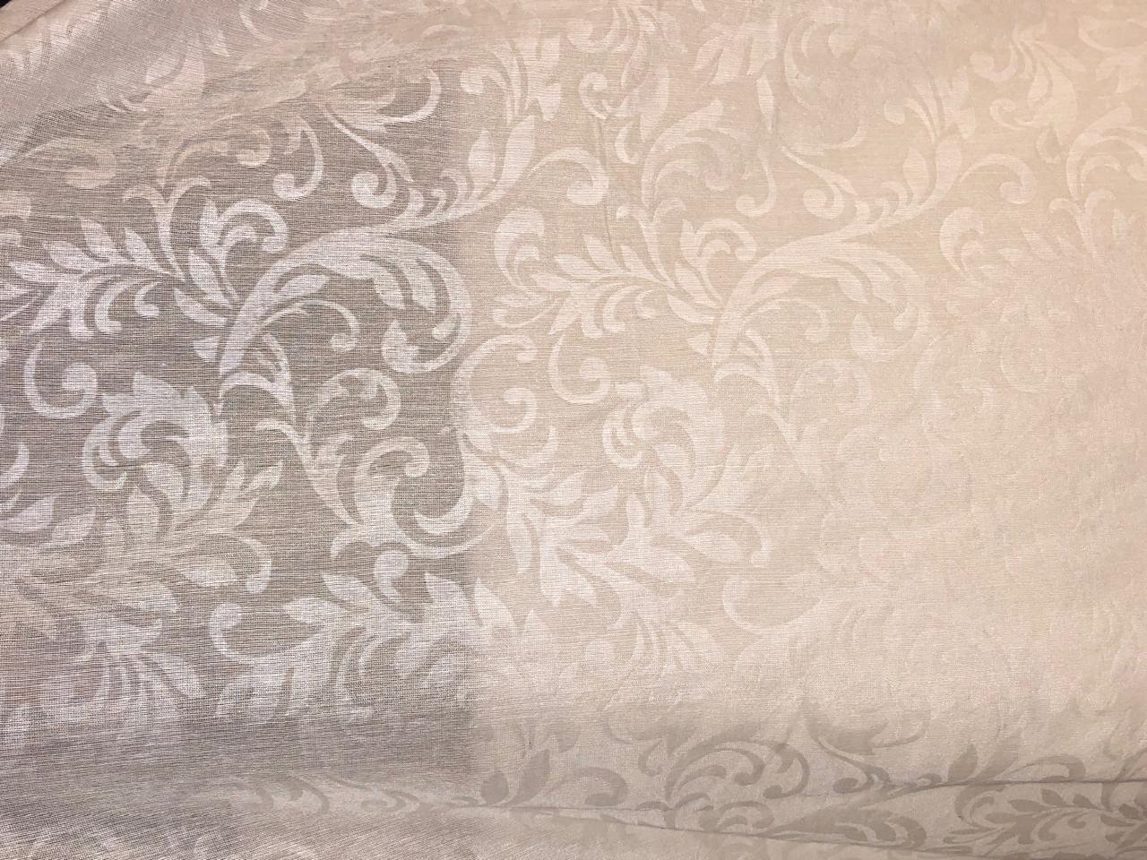 Mull Cotton Chanderi Fabric embossed 44" wide available in 2 colors black and white [18499/500]