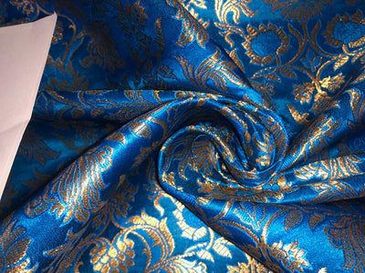 Silk Brocade fabric 44" wide BRO719C[1-6]available in 6 colors BURGANDY ,MANGO ,PURPLE ,GREY, BLUE ,ORANGE