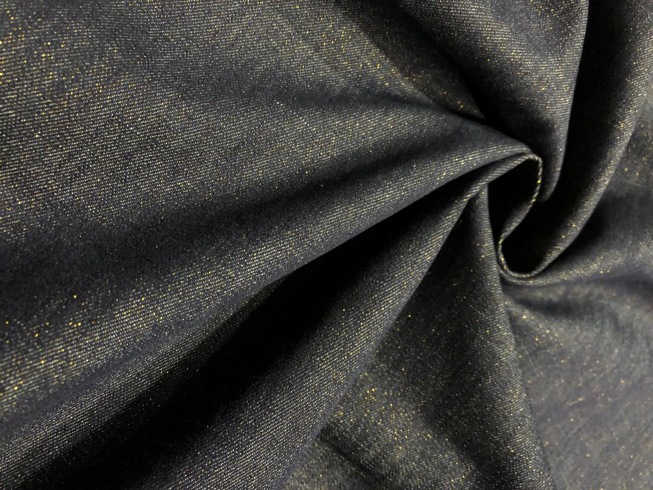 100% Cotton Denim WITH GOLD SHIMMER  Fabric 58" wide  [16864]