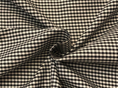 SUITING PLAIDS POLYESTER VISCOSE 58"hounds tooth available in 2 sizes 3 mm and 4 mm [18318/19]