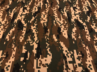 100% Cotton Denim  Fabric 58" wide available in 5 different designs of army prints