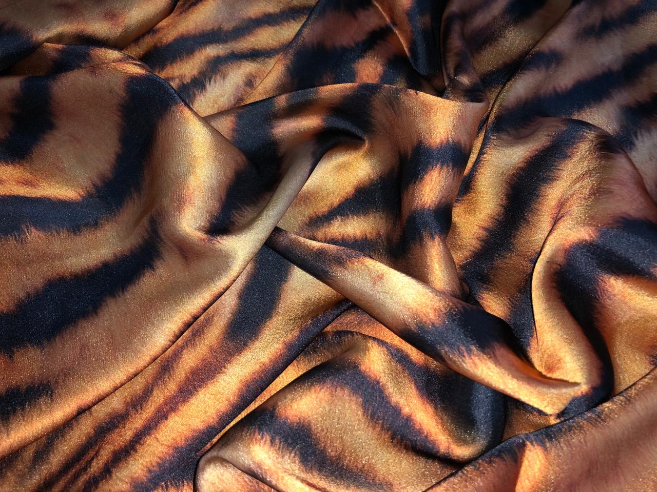 Satin 58" wide TIGER/LION/ANIMAL PRINTS available in 4 choice of prints