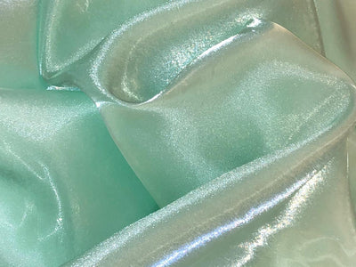 Liquid organza fabric 58" wide with gold  tinge available in 4 colors dark rose ,mustard brown ,mint and dark navy [[18334/35/36/37]