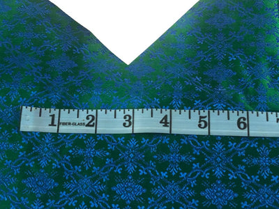 Brocade Fabric Green &amp; Blue color Vestment Design