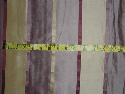 100% SILK TAFFETA FABRIC GOLD PINKISH LAVENDER & CREAM COLOUR 54" wide TAF#S127[2]