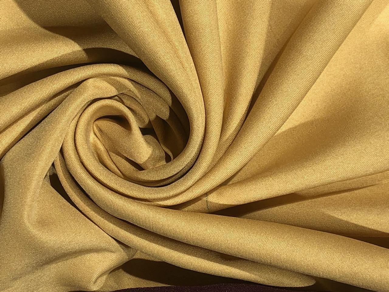 Viscose crepe fabric 44&quot; wide available in 6 colors camel beige ,orange, blue, pink and Aubergine  pink