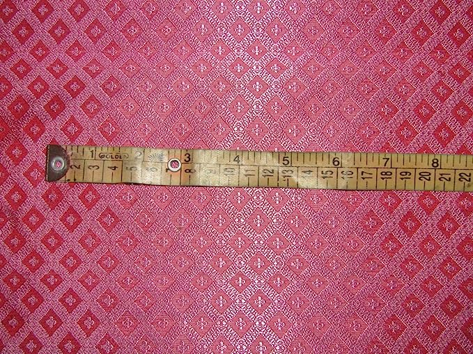 Silk Brocade fabric Pink 44" wide BRO176[2]