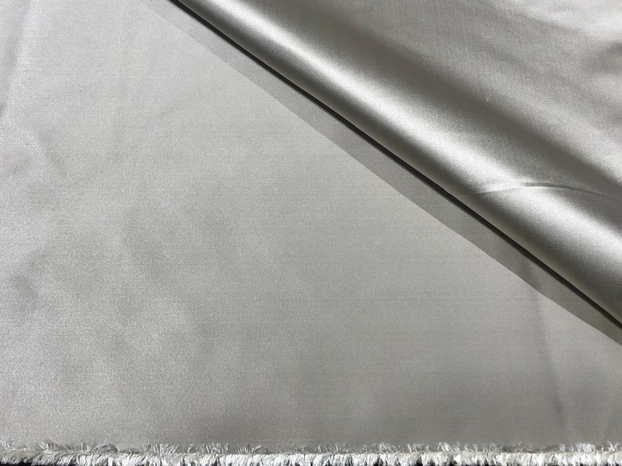 Silk Duchess satin  fabric 40 momme 54" wide beige stone [17608]