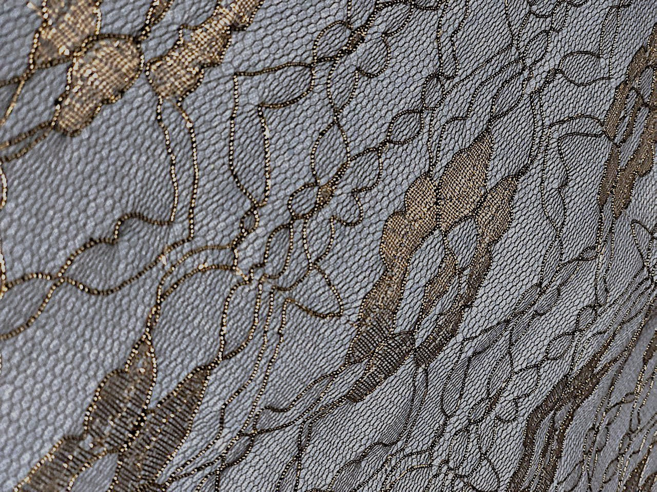 DENIM light blue with gold lace [18617]