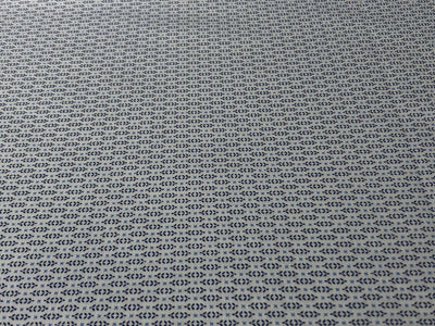 100% Cotton Poplin Soft feel 58" tiny blue abstract motifs all over  [17583]