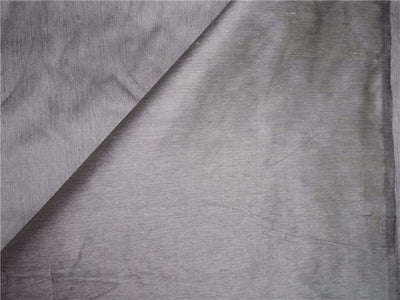 100% SILK DUPIONI FABRIC 2 PLy LIGHT PURPLE,IVORY WITH BLACK  SILK 54" wide DUP#S56[1]