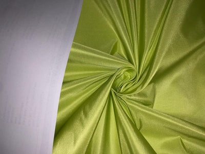 SILK TAFFETA FABRIC neon green  color 54" wide 32 momme TAF333(2)