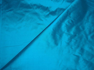 PURE SILK DUPIONI FABRIC TURQUOISE BLUE color 54" wide DUP193[1]