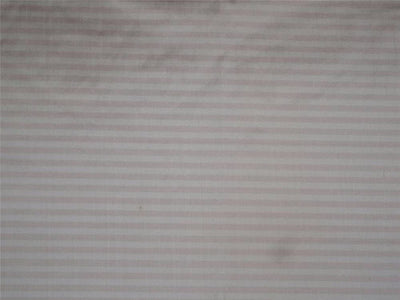 100% silk dupioni fabric baby pink & ivory colour stripes 54" wide DUP#S56[2]