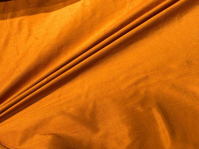 Silk Dupioni fabric burnt orange  color 54" wide DUP420