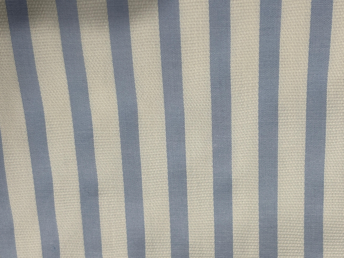 100% Cotton Poplin 58" wide blue  yarn dyed striped structured design  [17770]