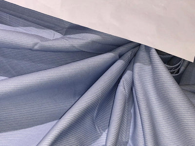 100% Cotton Italian Shirting 58" wide powder blue with fractional TWILL [16796]