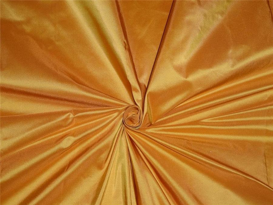 100% pure silk taffeta fabric orange x yellow color 54" wide TAF263