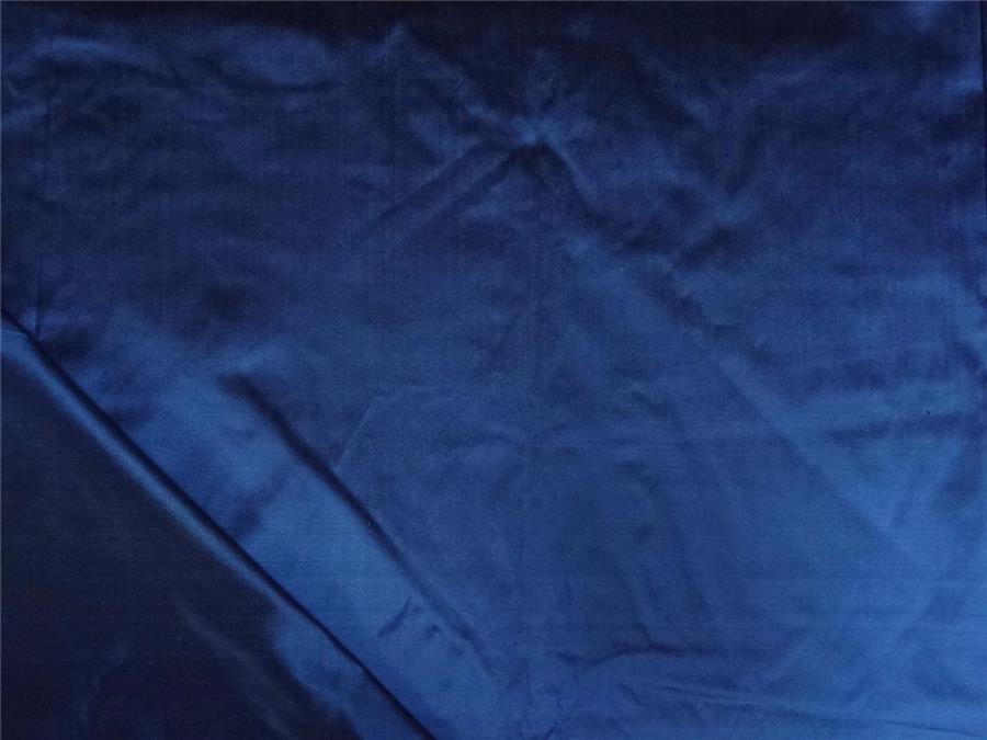 PURE SILK DUPIONI FABRIC DEEP BLUE X BLACK SHOT DUP198[1]