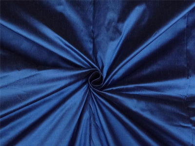 PURE SILK DUPIONI FABRIC DEEP BLUE X BLACK SHOT DUP198[1]