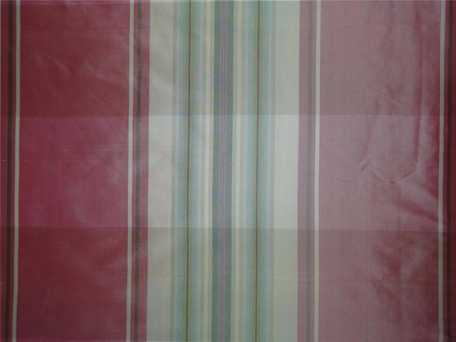 100% PURE SILK TAFFETA FABRIC MULTI COLOR PLAIDS 54" wide Taf#C51