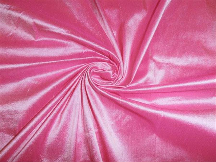 100% PURE SILK DUPION FABRIC SHOCKING PINK color 54" wide WITHOUT SLUBS DUP194[1]