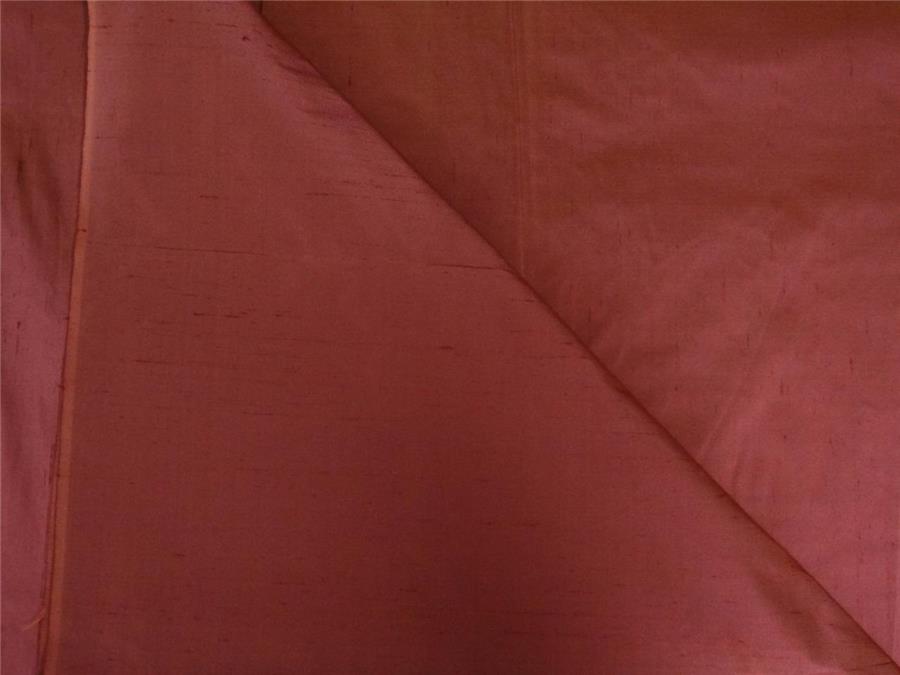 100% PURE SILK DUPION FABRIC RUST color 54" wide DUP64[3]