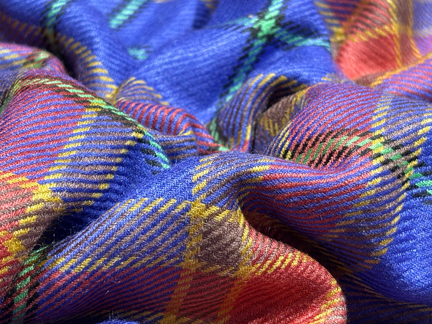 100% Silk  Wool twill , plaids available in 6 colors [17774/75/76/77/78/79]