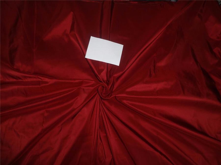 50 yards of SILK TAFFETA FABRIC BLOOD RED COLOR 54" wide TAF44[1]