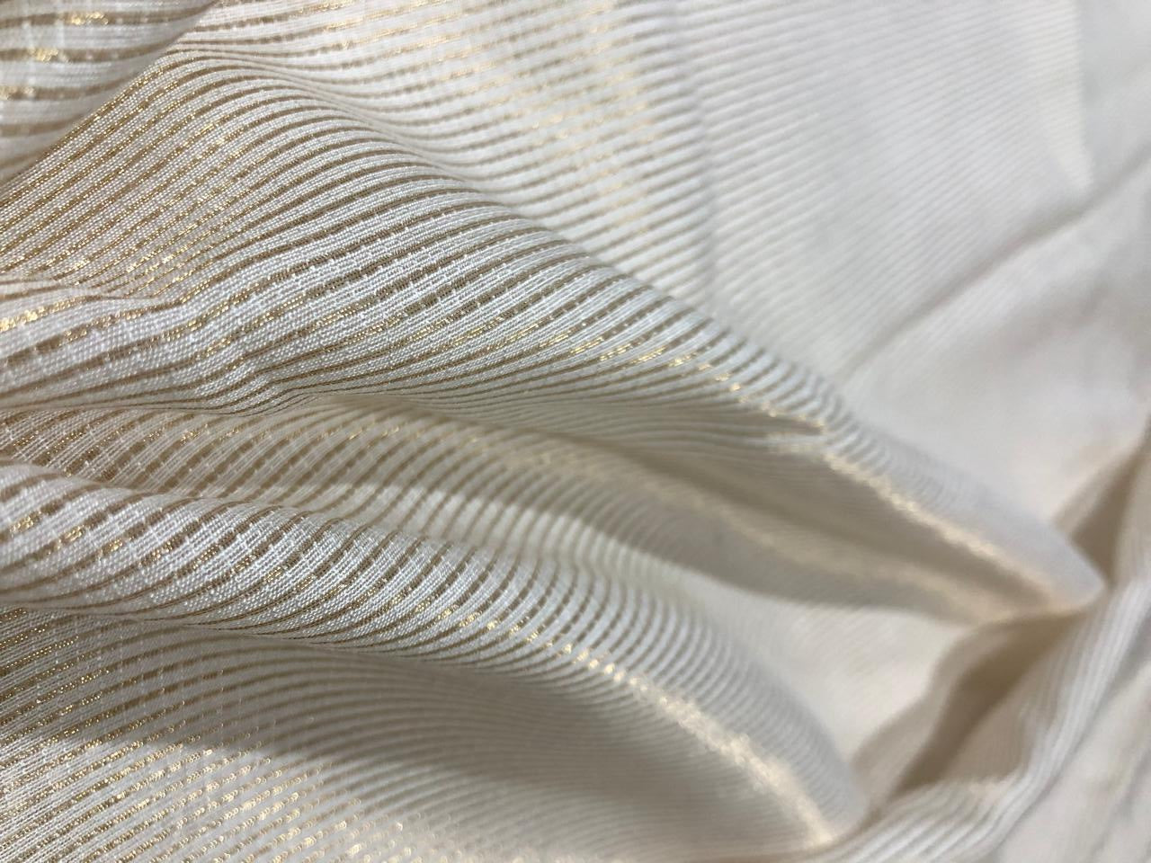 NYLON tissue with gold stripes [17564]