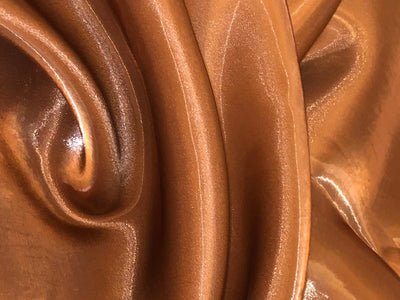 Liquid organza fabric 58" wide with gold  tinge available in 4 colors dark rose ,mustard brown ,mint and dark navy [[18334/35/36/37]