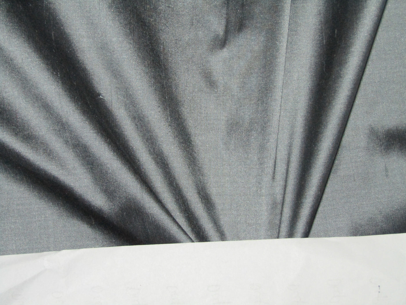 100% Pure SILK Dupion FABRIC Metallic Silver color 44" wide DUP101[1]