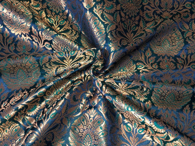 Silk Brocade fabric  jacquard available in 7 colors mulberry, burgundy, candy pink, teal, mustard, green x red  and turquoise BRO1026