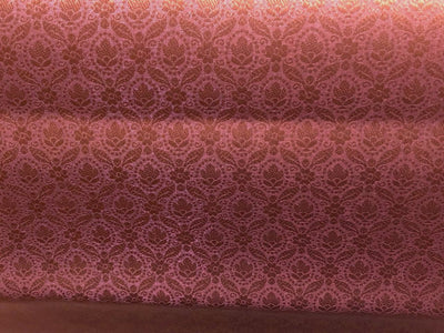 Silk Brocade fabric 44"two tone pink lavender floral jacquard motifsBRO1068[4]