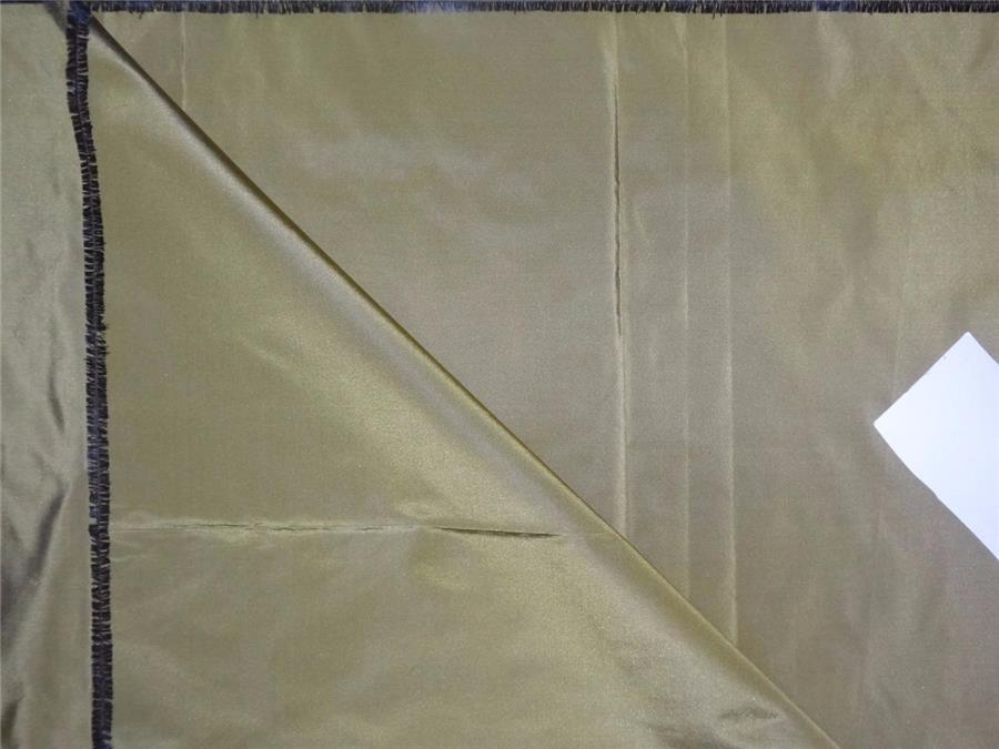 100% Pure Silk Taffeta Fabric Green x Black 54" wide TAF278[5]