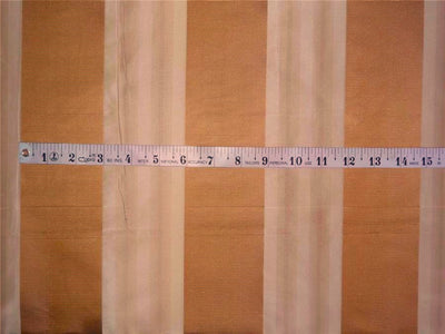 100% silk taffeta jacquard ribbed stripe dark cream and caramel TAFSJ16[1] 54&quot; wide