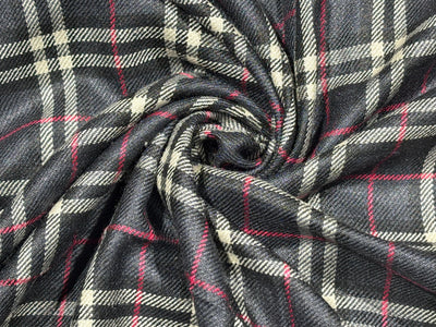 100% Silk  Wool twill , plaids available in 6 colors [17774/75/76/77/78/79]