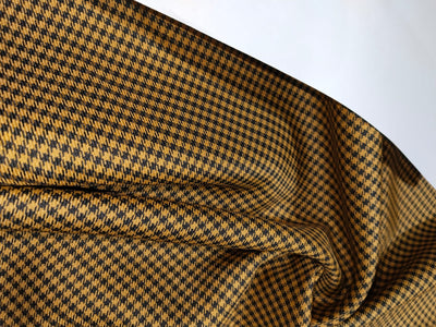 SUITING PLAIDS POLYESTER VISCOSE 58" available in 2 colors tan/black and hounds tooth