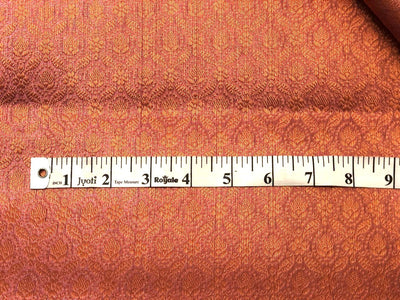 Silk Brocade fabric 44"two tone pink lavender floral jacquard motifsBRO1068[4]