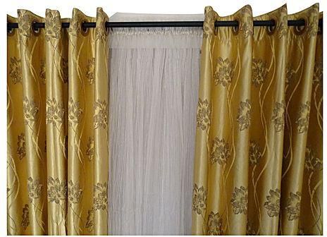 Silk taffeta jacquard fabric REVERSABLE GOLD X brown DAMASK TAFJ26B