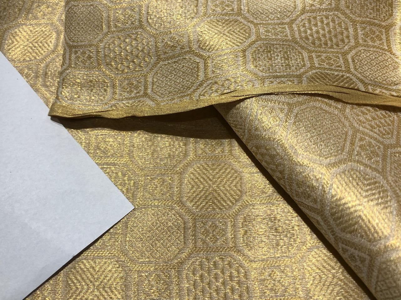 SILK MUGA  TISSUE WITH SELF GOLD JACQUARD [16638]