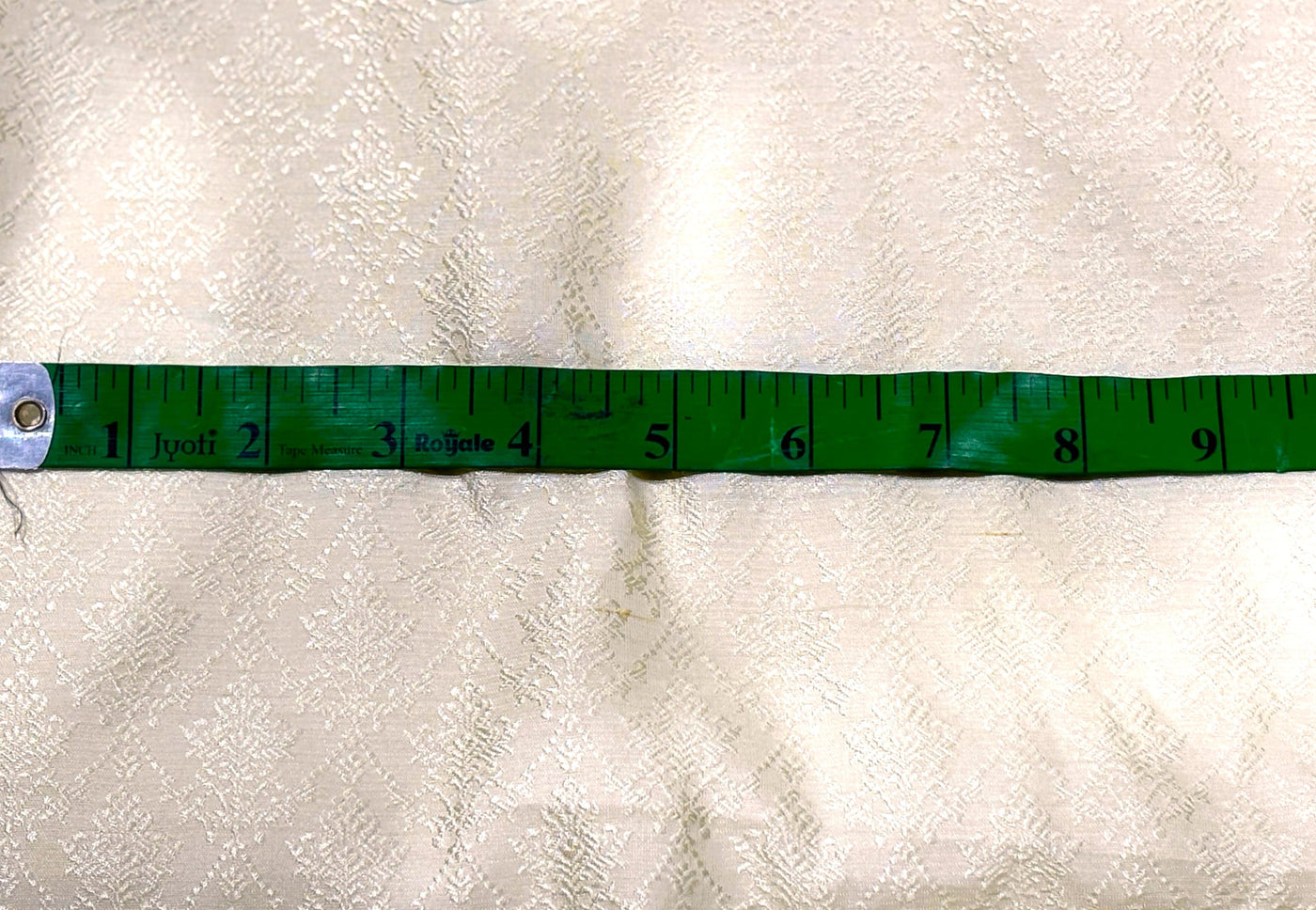 Brocade Fabric off white diamond self  motif  all over Jacquard 44" BRO1027[3]