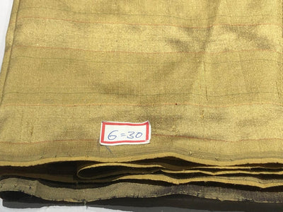 100% silk dupion fabric dusty  bronze with red and green  stripe 54&quot; wide DUPNEWS5[2]