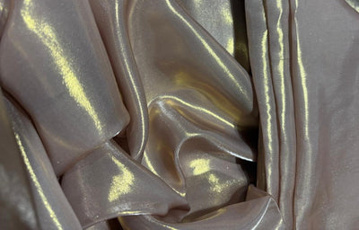 Liquid organza fabric 58" wide onion pink with gold  tinge [17340]