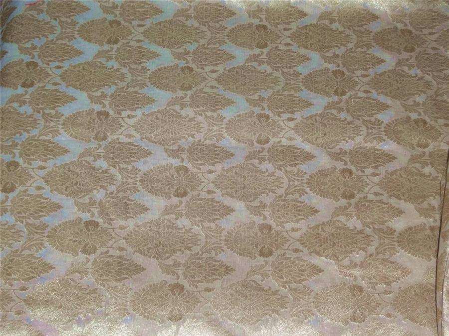 100% cotton brocade ivory with gold metallic colour44&quot; wide motifs