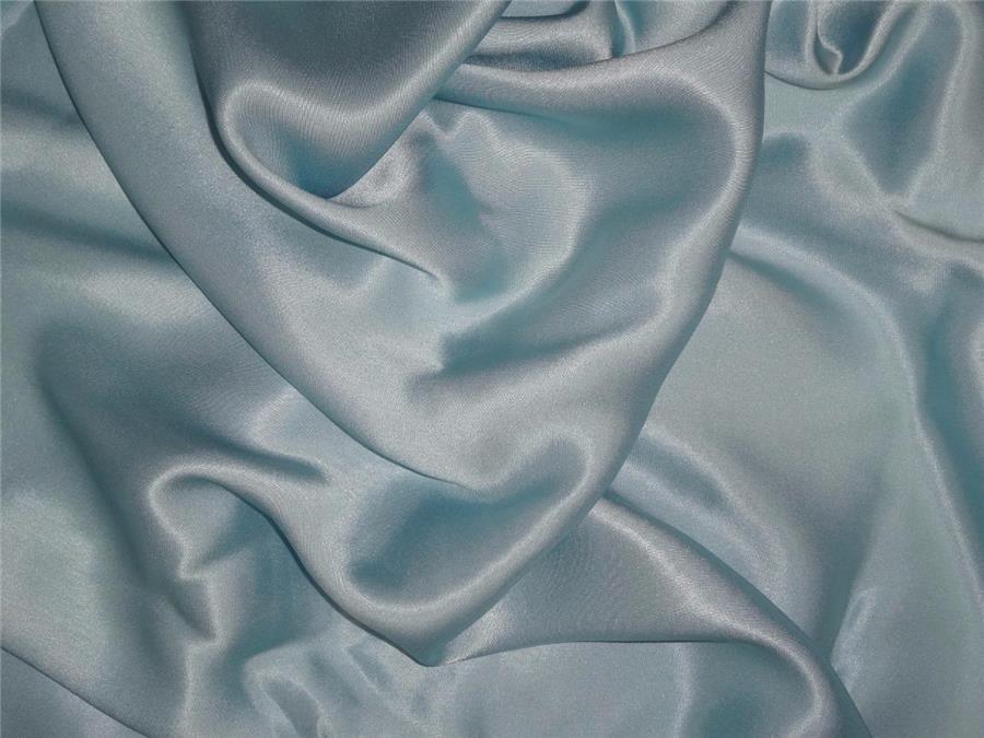 Silk reversible satin 27 mommefabric pastel baby blue 44&quot; wide [8083]