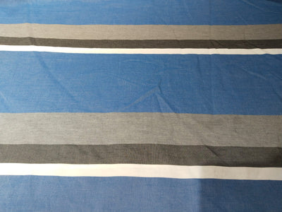 100% Cotton Poplin STRIPES BLUE 58" wide [15950]