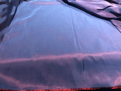 Silk TAFETTA fabric iridescent purple red [blue x red]  54"wide TAF344[2]