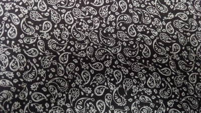 Linen 30;S cotton X 40 LEA 160 gsm 58 inches wide-dark paisley print[8199]