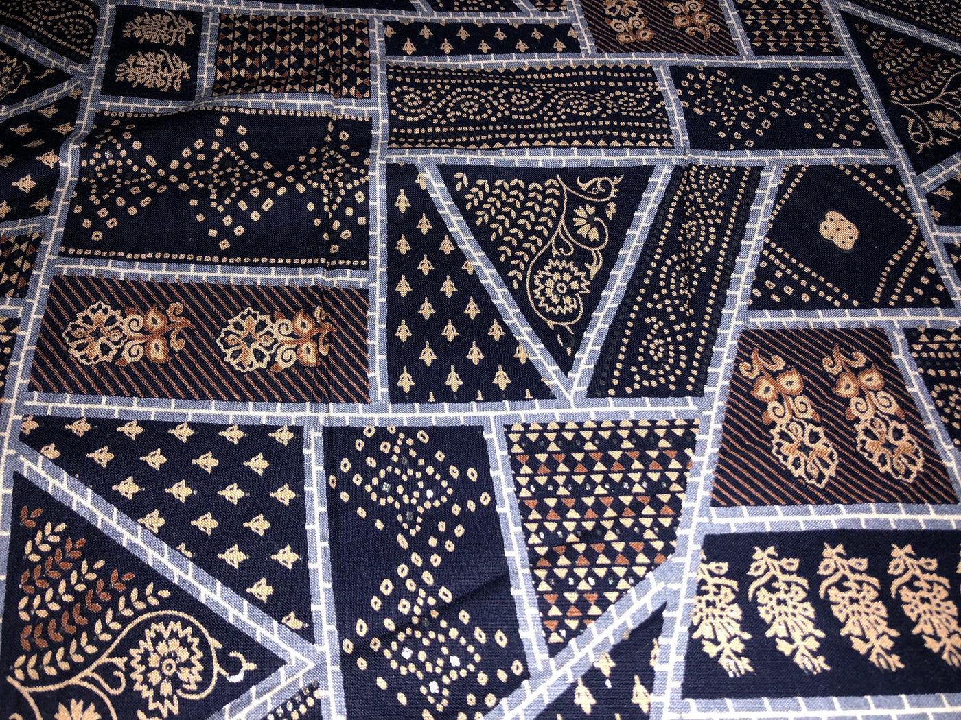 Premium Viscose Rayon fabric with foil print  abstract 58" wide available in two colors navy and burgundy